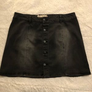 Altar’d State black Jean skirt